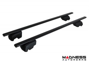 Alfa Romeo Stelvio Roof Rack Cross Bars - for models w/ factory roof rails - Black - Starlock